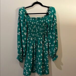 Floral Green Dress
